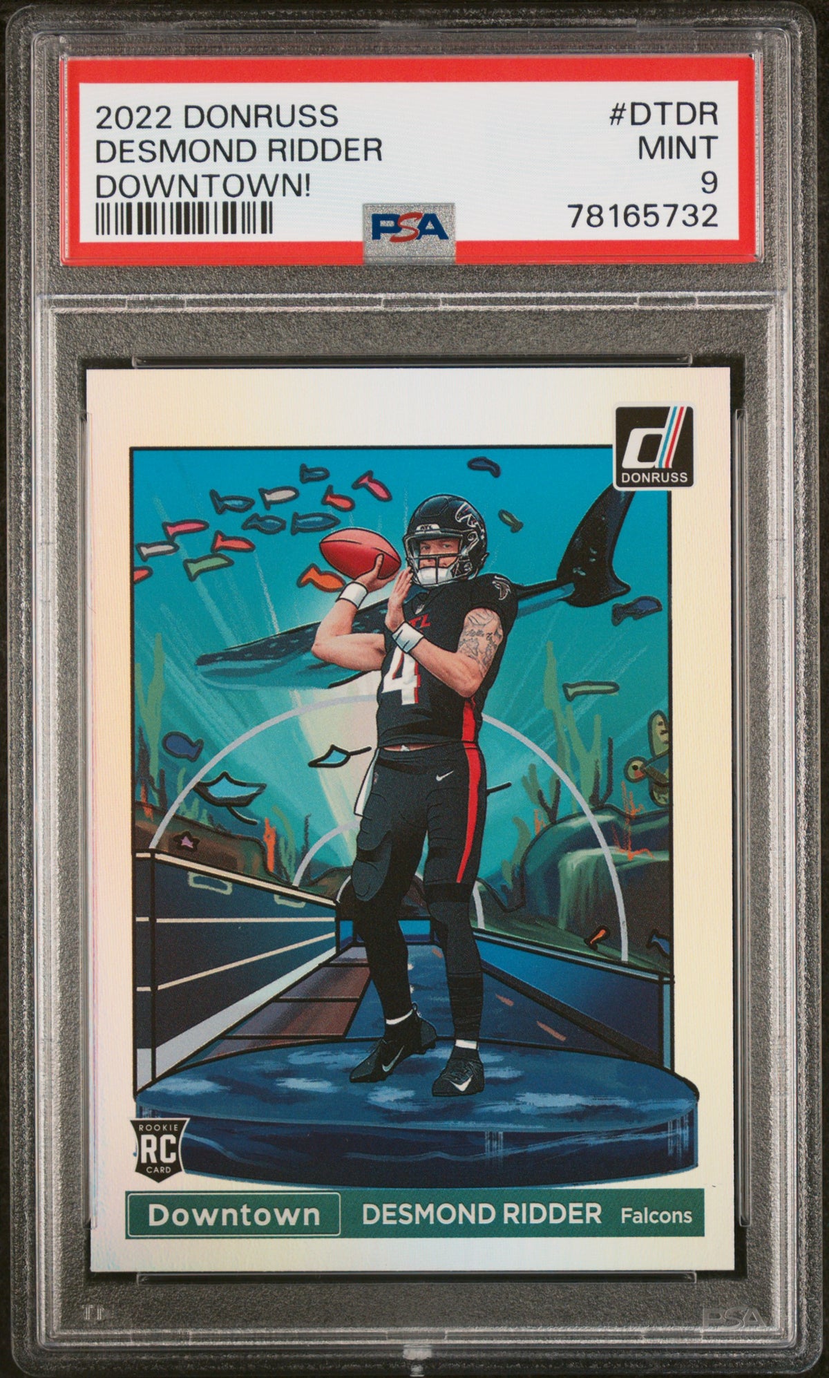 2022 PANINI DONRUSS DOWNTOWN DESMOND RIDDER #DTDR DOWNTOWN! PSA 9