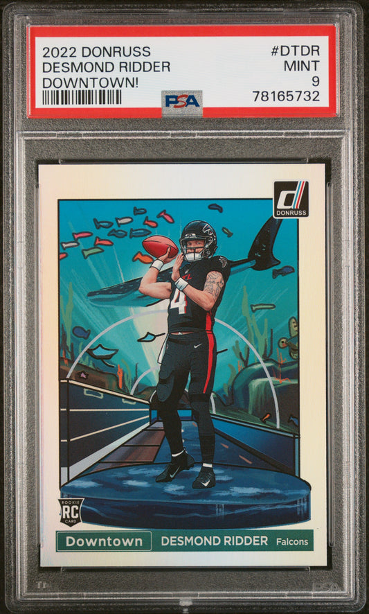 2022 PANINI DONRUSS DOWNTOWN DESMOND RIDDER #DTDR DOWNTOWN! PSA 9