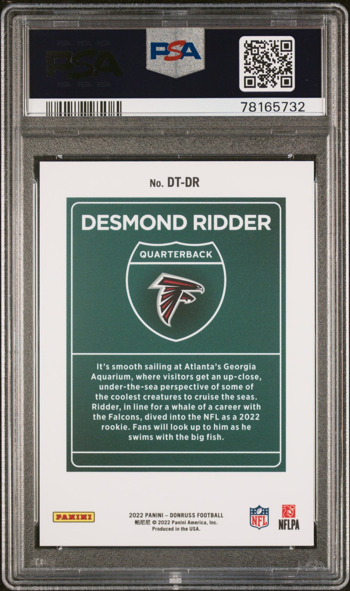 2022 PANINI DONRUSS DOWNTOWN DESMOND RIDDER #DTDR DOWNTOWN! PSA 9