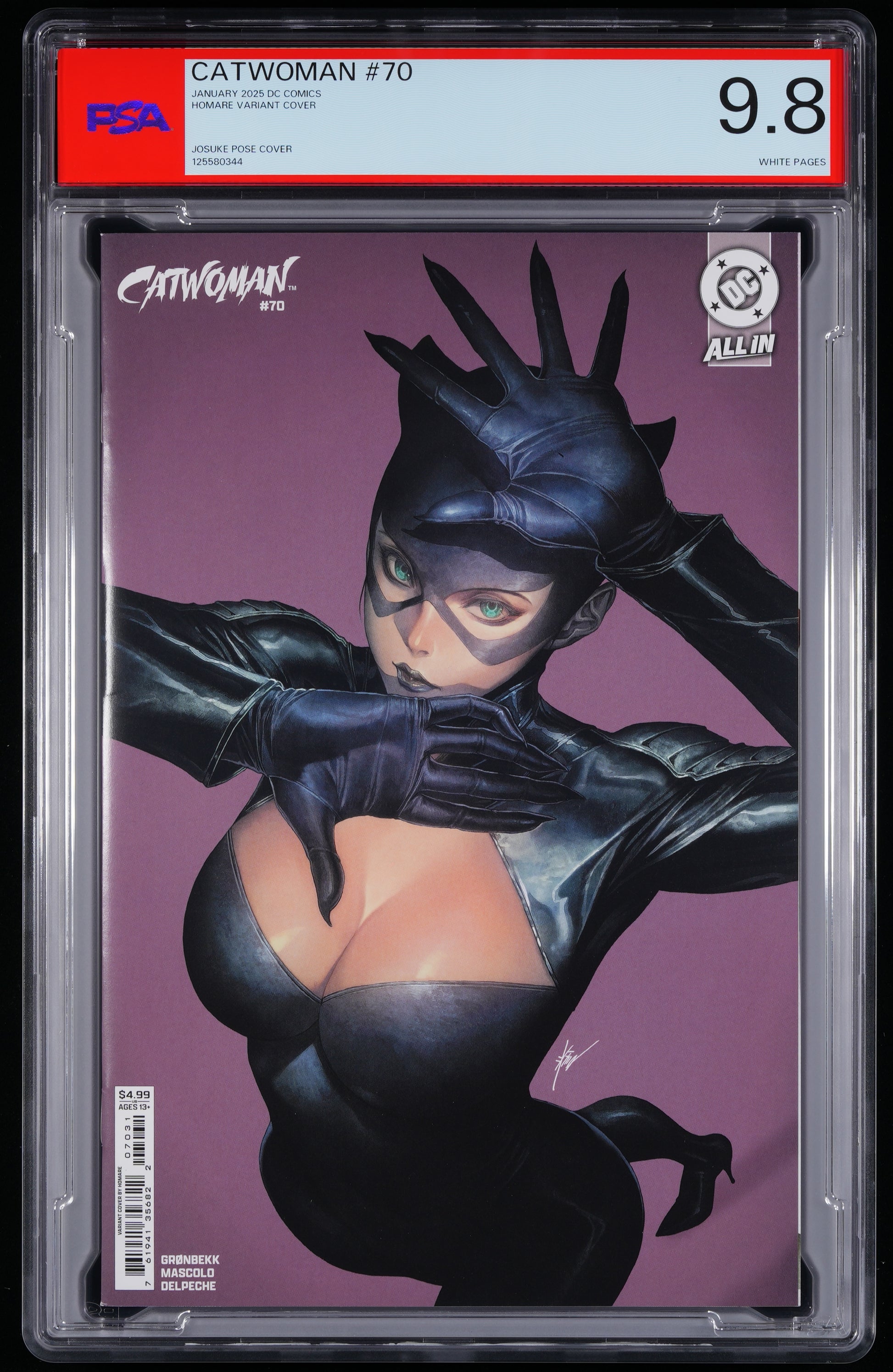 DC Comics Catwoman #70 NONE HOMARE VARIANT COVER