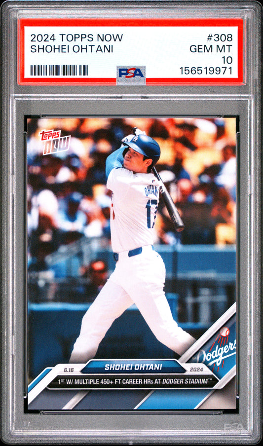 2024 TOPPS NOW SHOHEI OHTANI #308 PSA 10