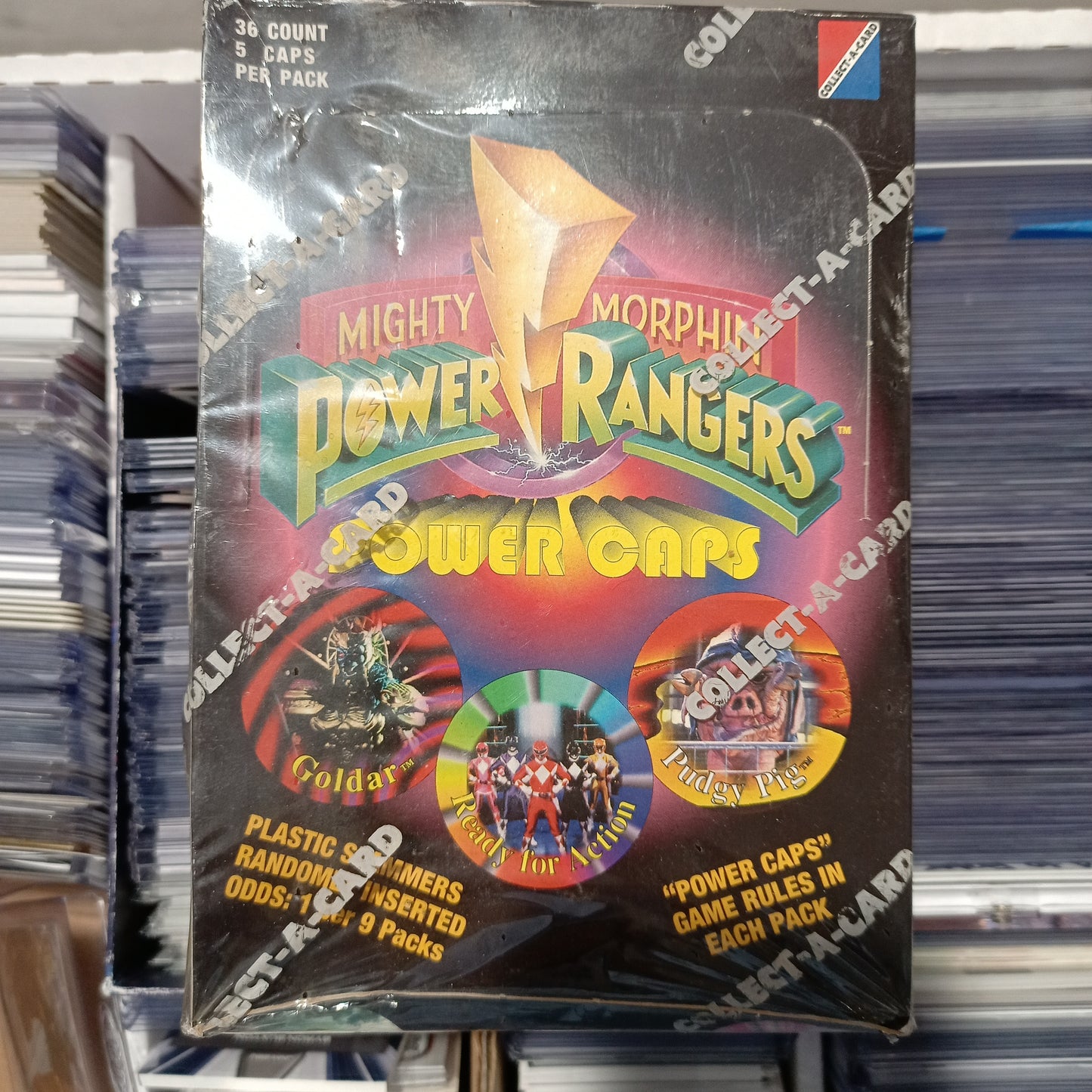 1994 Collect-A-Card Mighty Morphin Power Rangers Power Caps box sealed