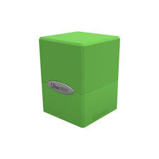 Satin Cube Deck Box Lime Green